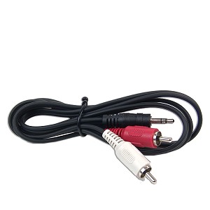 6ft 3.5mm AUX Stereo to 2 RCA Cable